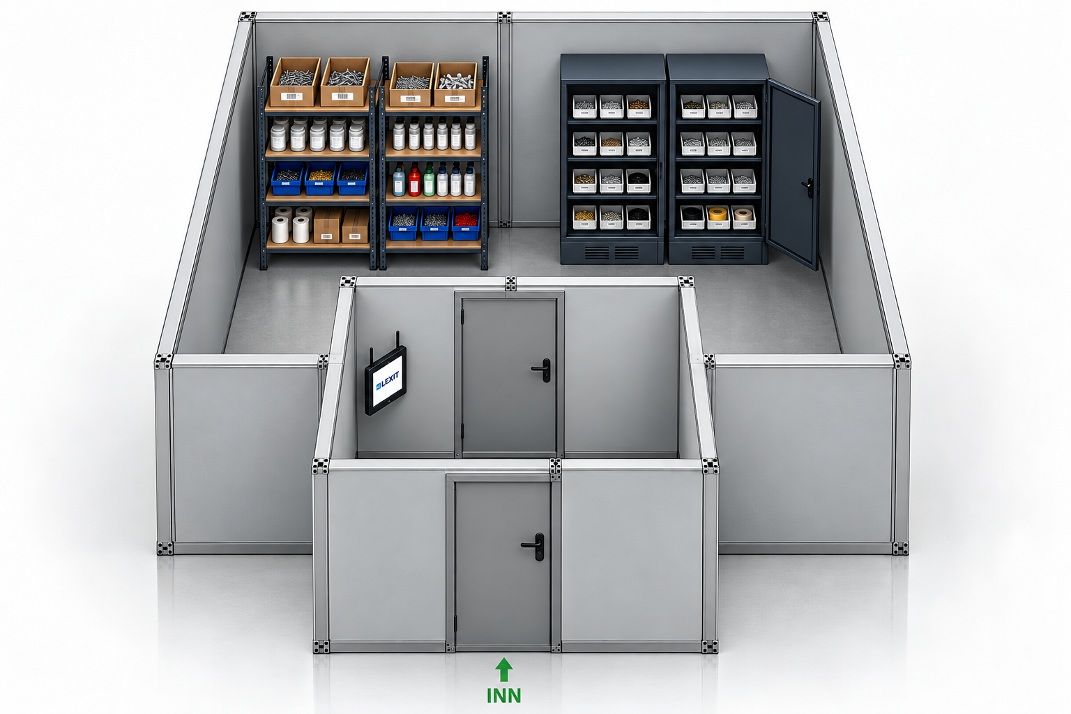 SmartSupply RFID Sluse – Sluse med rom og vektskap